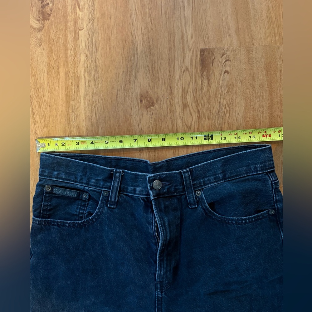 Calvin Klein 90’s Loose Dark Blue Jeans - Picture 3 of 4